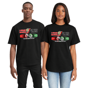 CirculateBLACK 365 Male and Female Black Tee - I Stack Racks In The Black